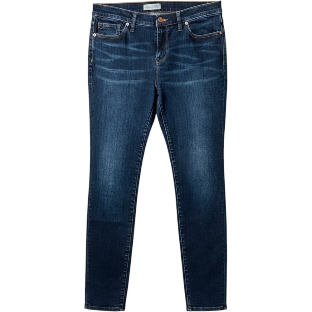 Madewell Skinny Skinny Jeans 32 Blue Dark Wash High Rise Stretch Minimalist - Picture 1 of 6